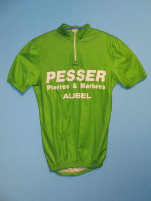 MAGLIA DA CICLISMO PESSER AUBEL IN JERSEY VERDE